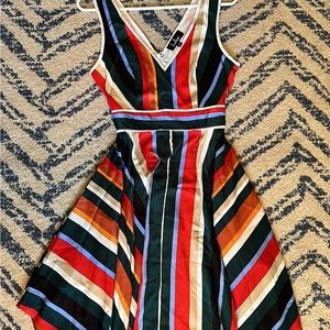 Lulus Striped MIDI dress Small